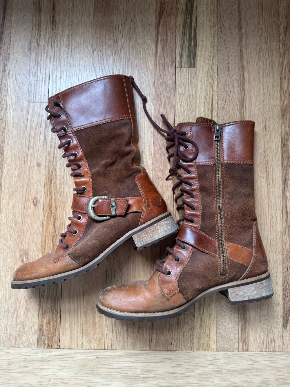 Timberland Earthkeepers Y2K Women's Lace-Up Mid-Calf Leather & Suede Boots